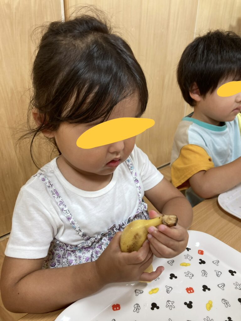 バナナジュース作り（ぞう組）