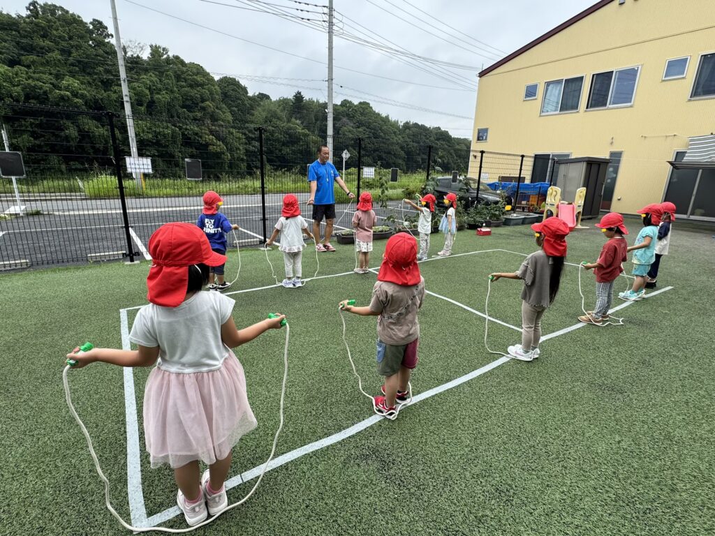 縄跳びをしたよ！